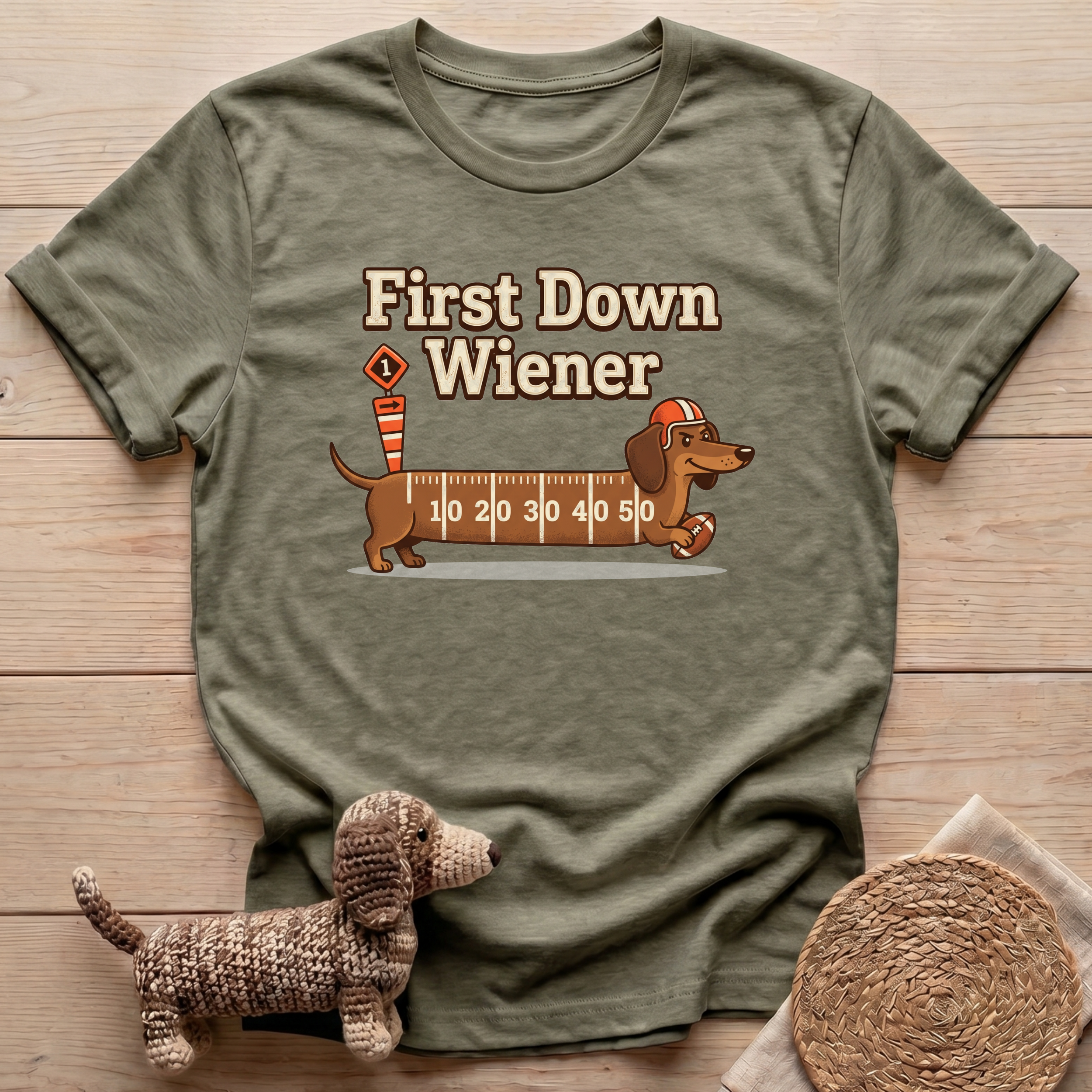 First Down Wiener T-Shirt