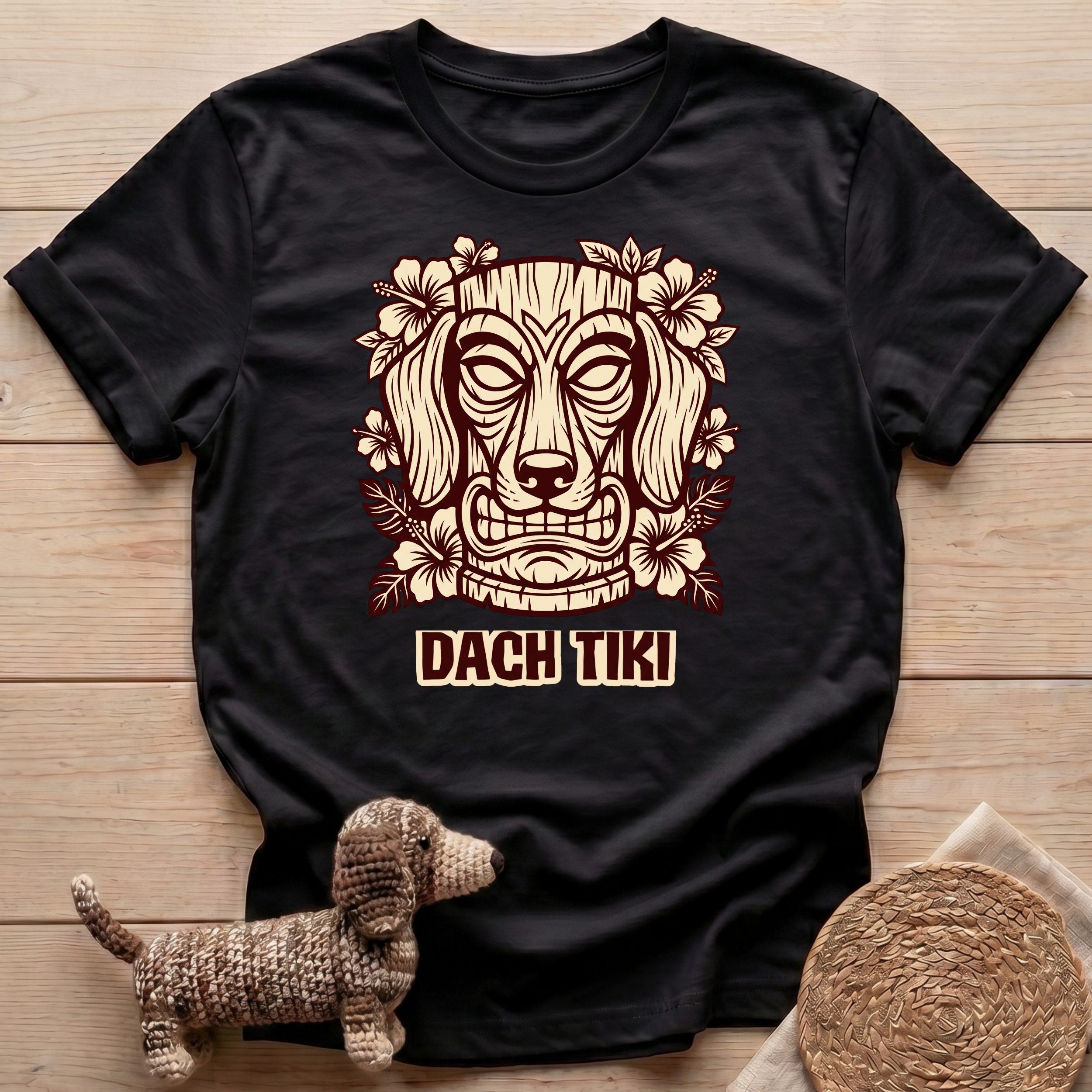 Dach Tiki Totem Mask T-Shirt