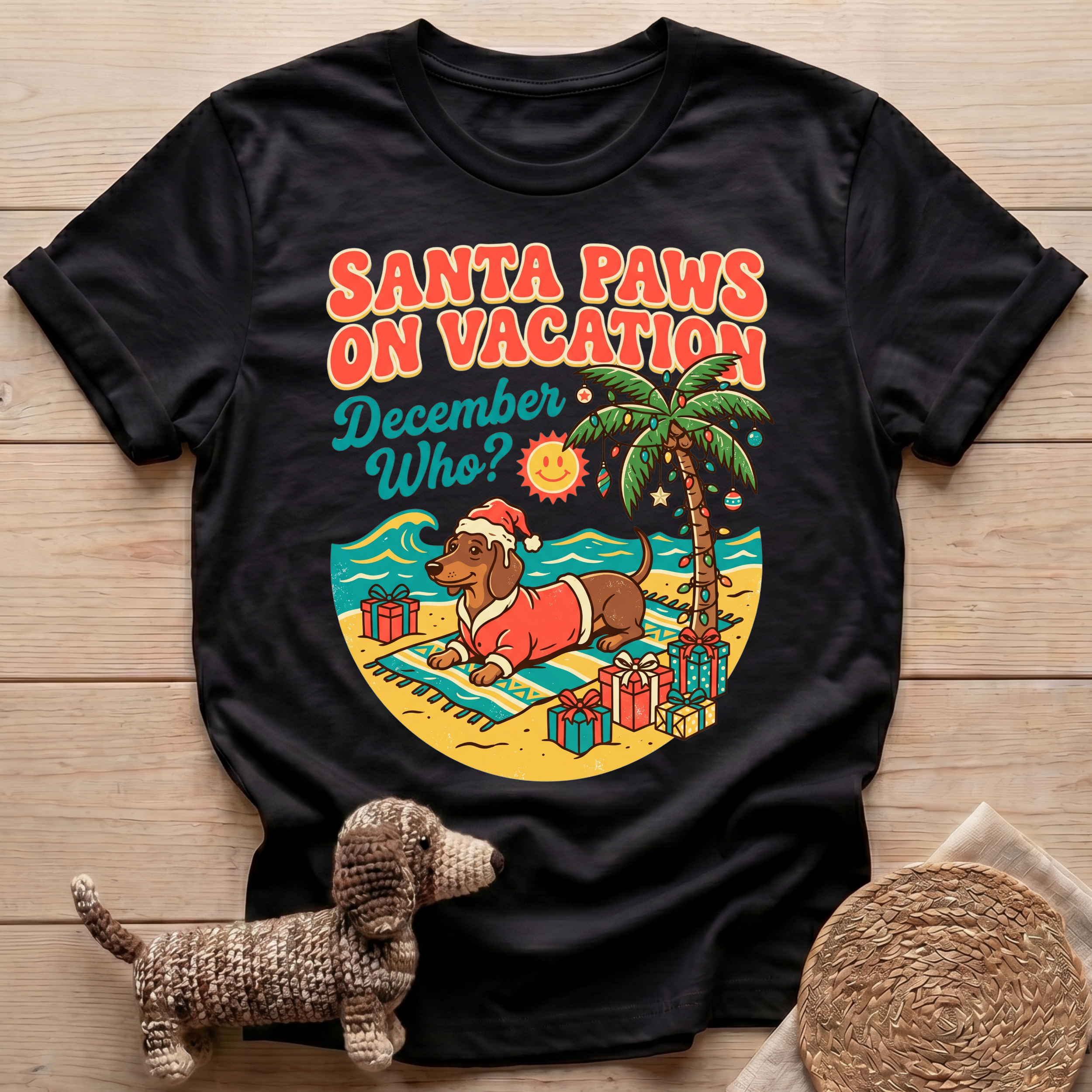 Santa Paws on Vacation T-Shirt