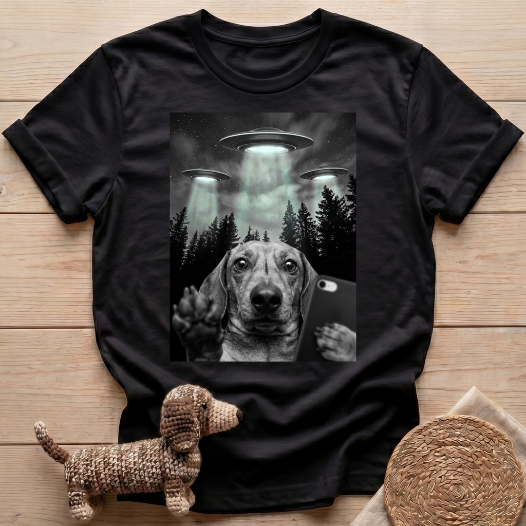 UFO Dachshund T-Shirt