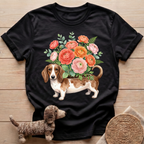 Flower Dachshund T-Shirt