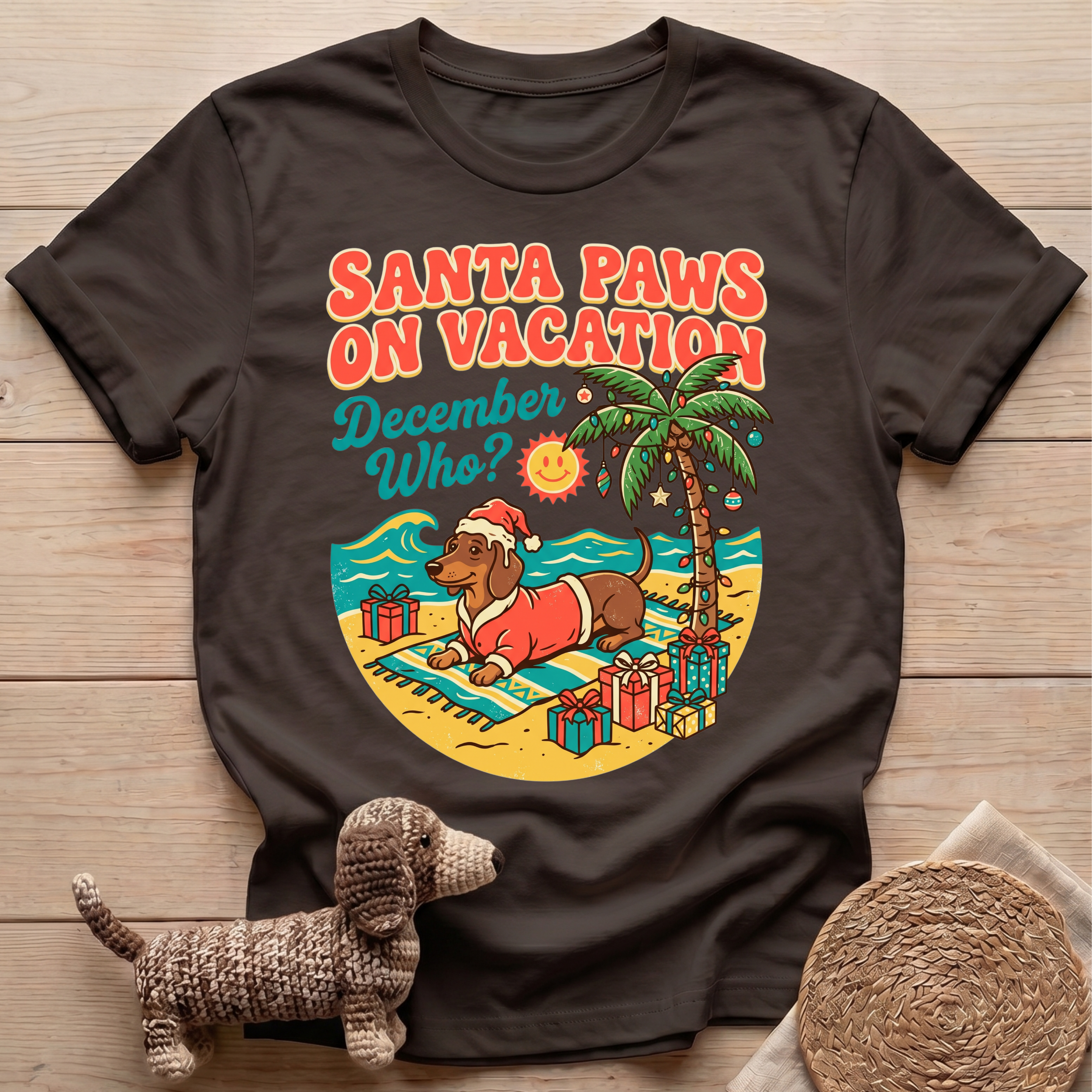 Santa Paws on Vacation T-Shirt