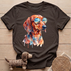 Watercolor Cool Dachshund T-Shirt