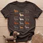 Dachshund Breed Chart T-Shirt