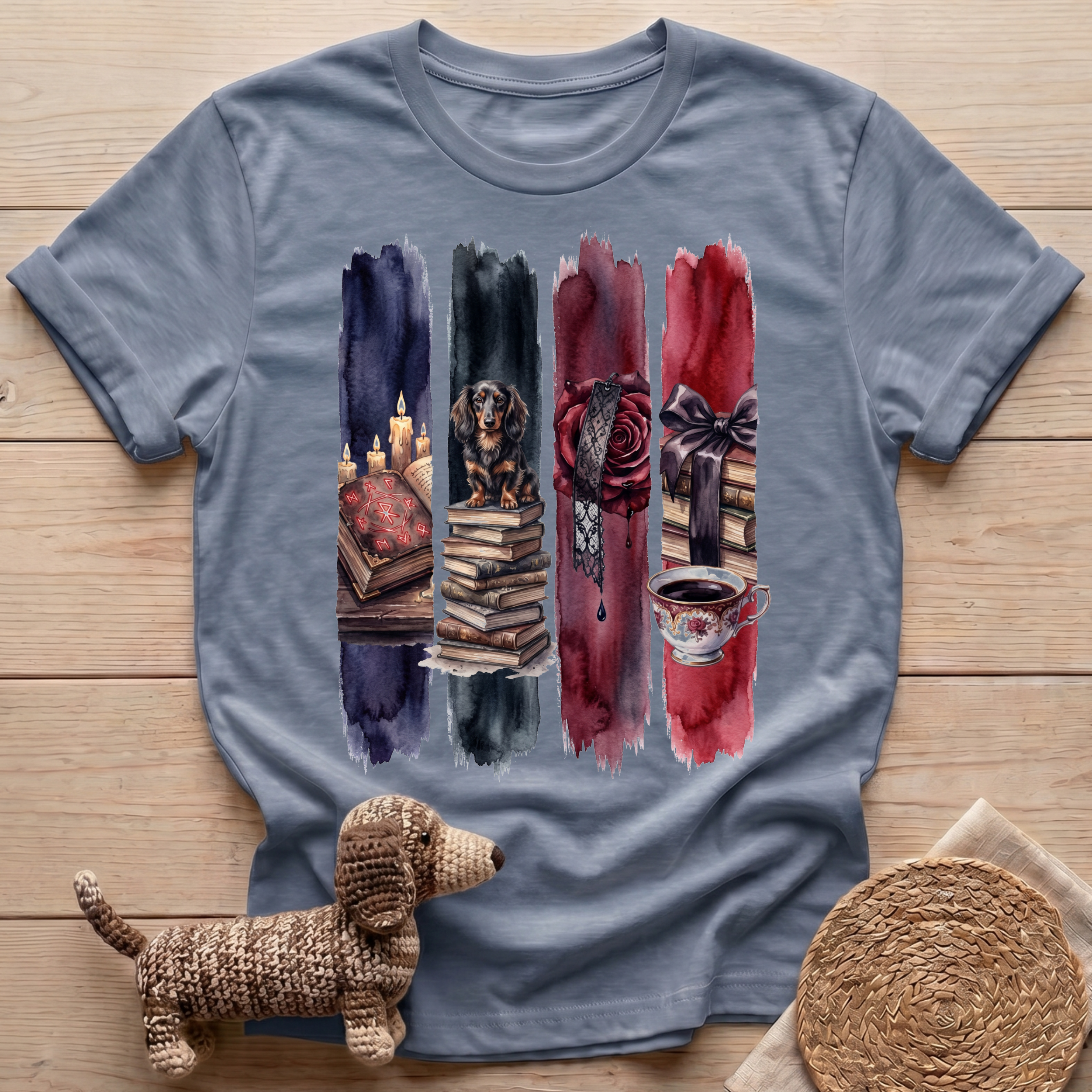 Dachshund Dark Academia T-Shirt