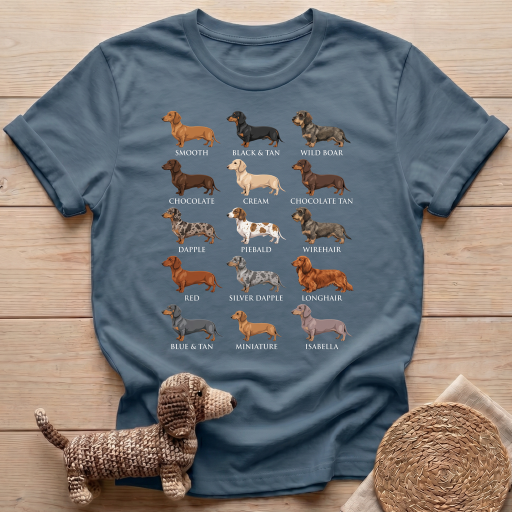 Dachshund Breed Chart T-Shirt