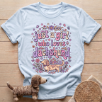 A Girl Who Loves Dachshund T-Shirt