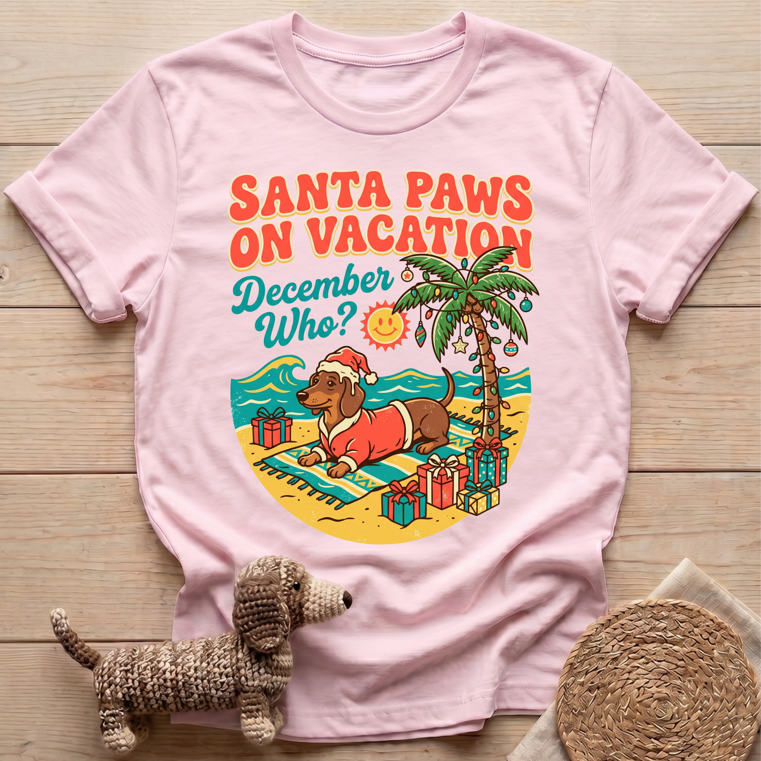 Santa Paws on Vacation T-Shirt