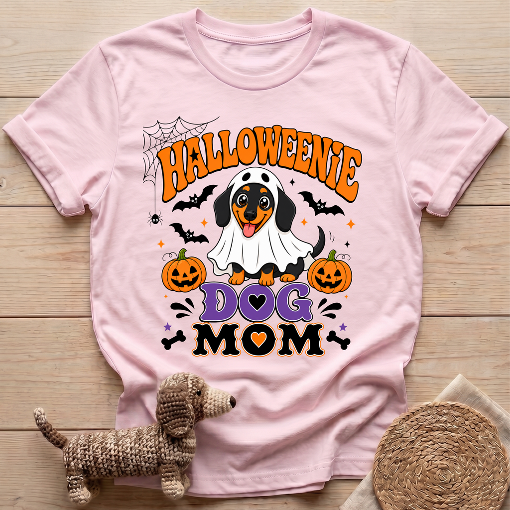 Halloweenie Dog Mom T-Shirt