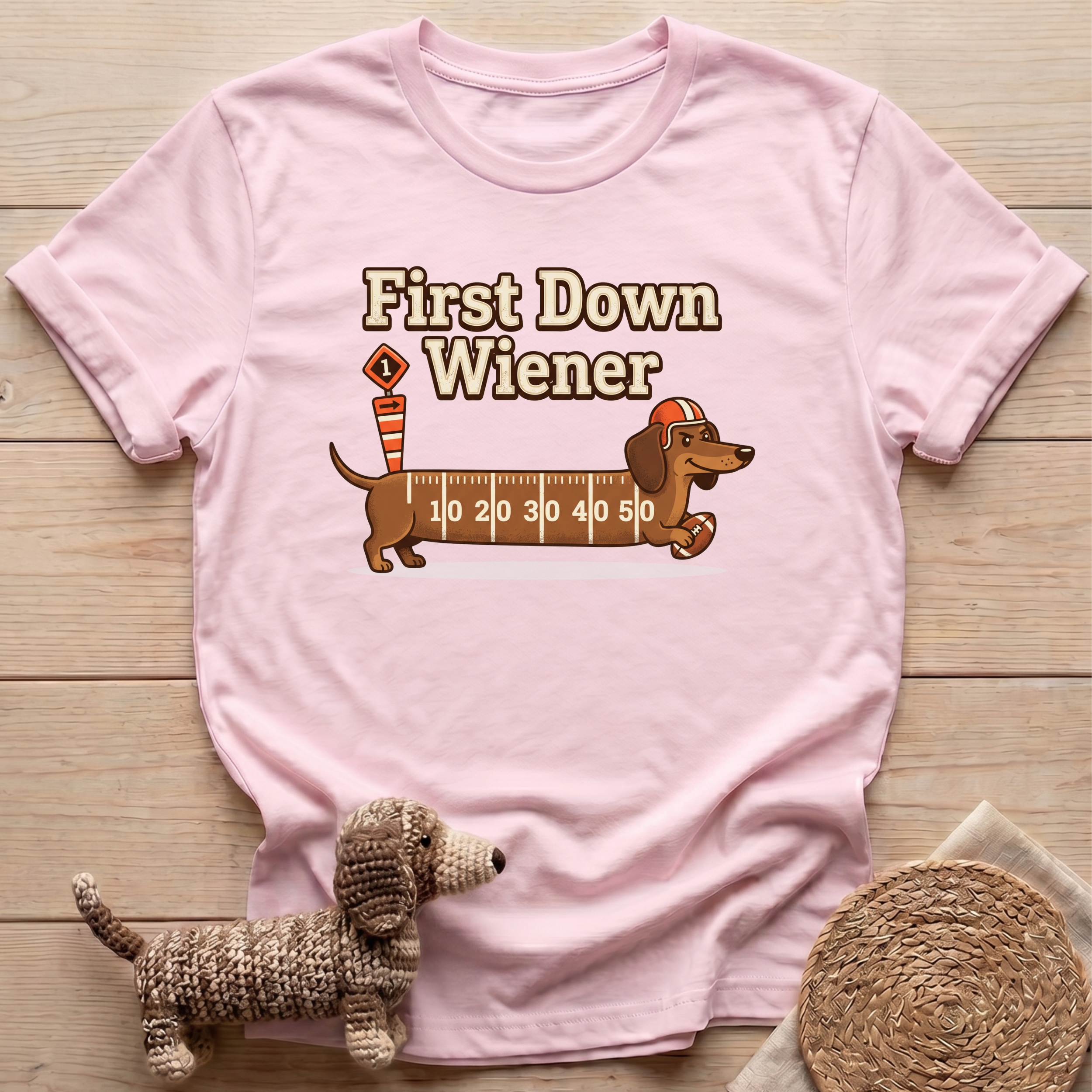First Down Wiener T-Shirt