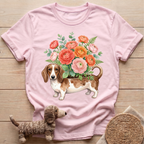Flower Dachshund T-Shirt