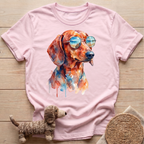 Watercolor Cool Dachshund T-Shirt