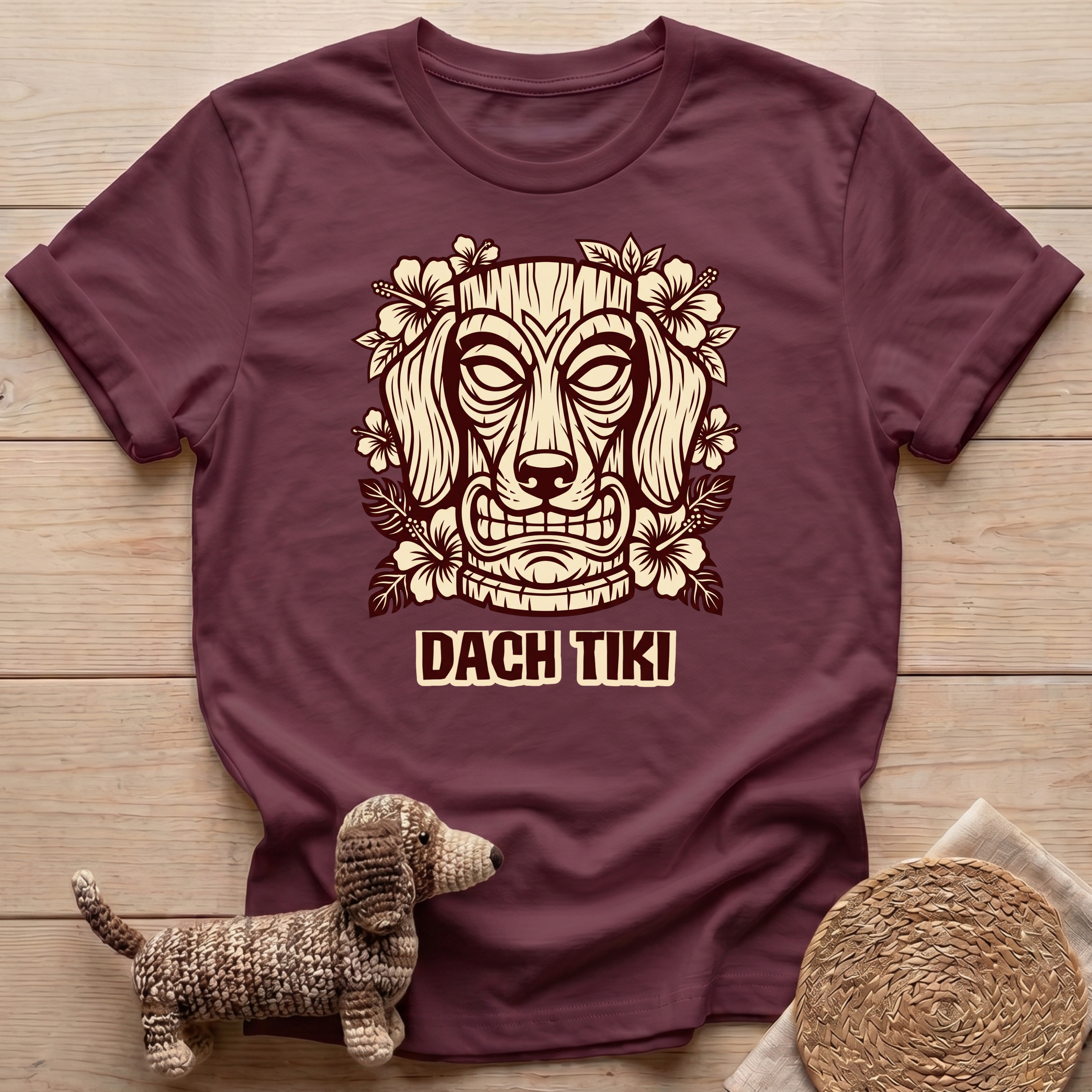 Dach Tiki Totem Mask T-Shirt