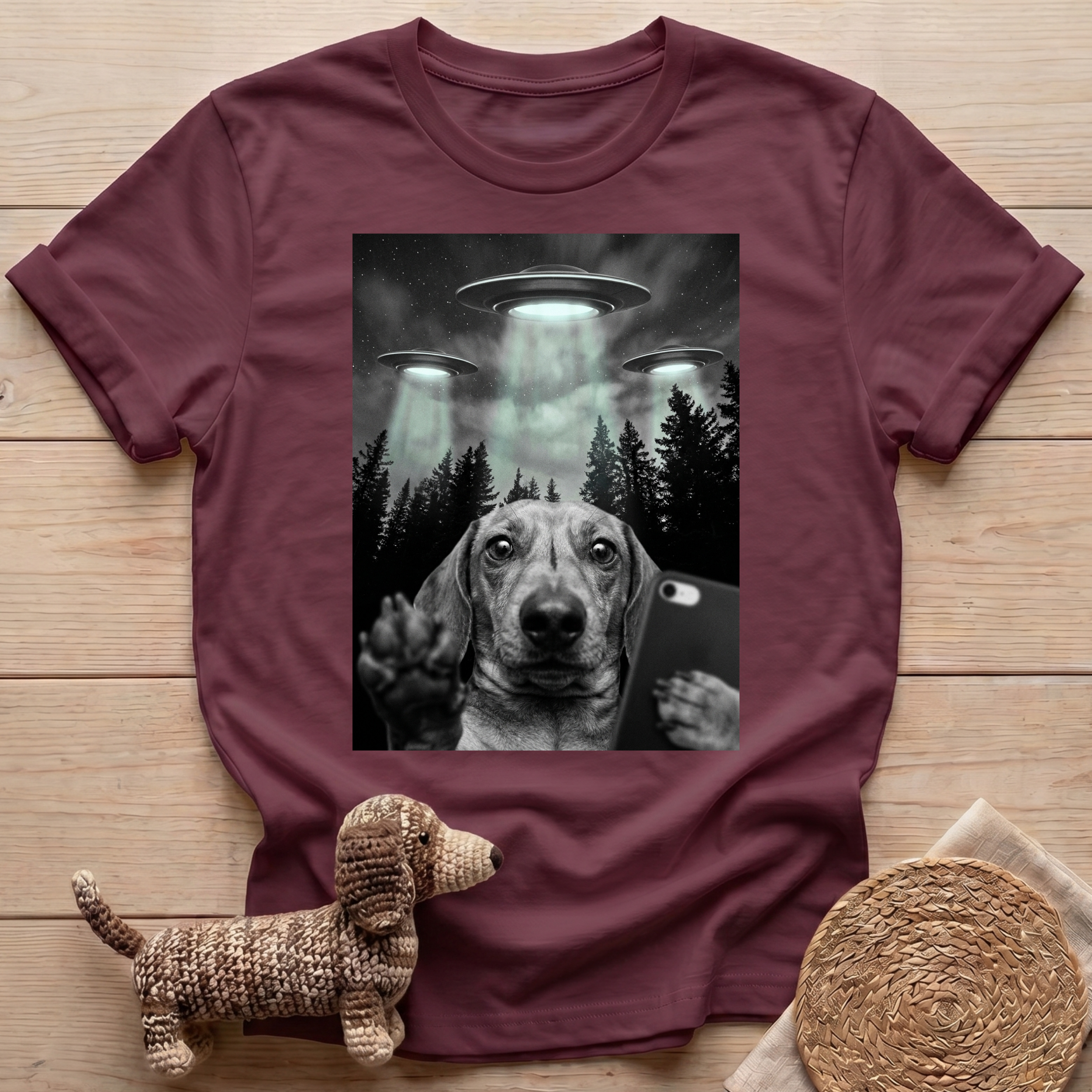 UFO Dachshund T-Shirt