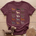 Dachshund Breed Chart T-Shirt