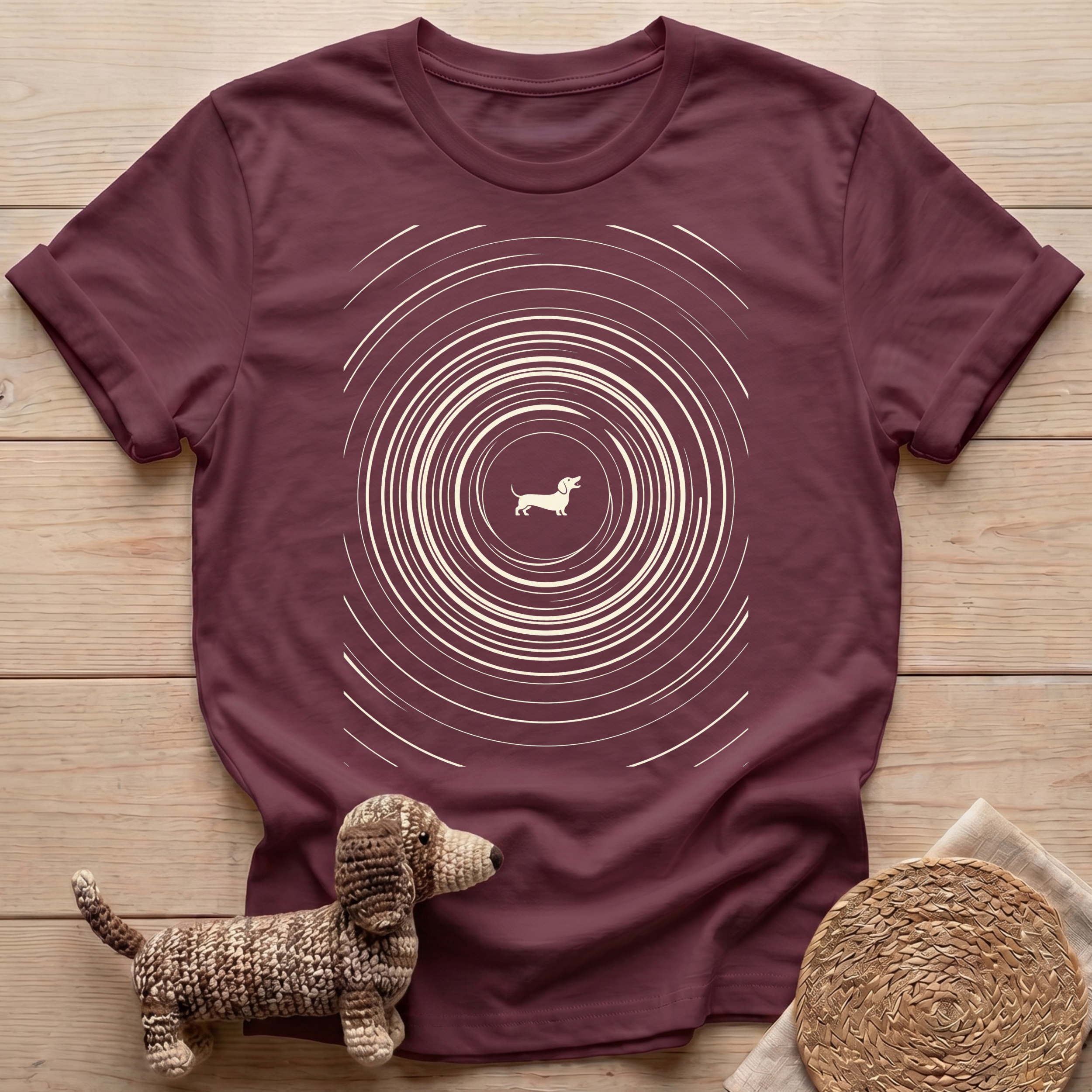Circle Dachshund T-Shirt
