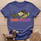 Skater Dachshund Y2K T-Shirt