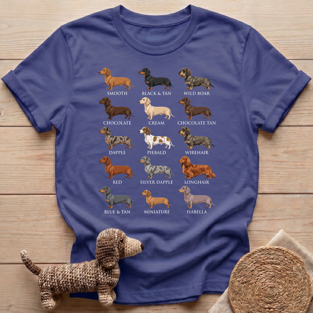Dachshund Breed Chart T-Shirt