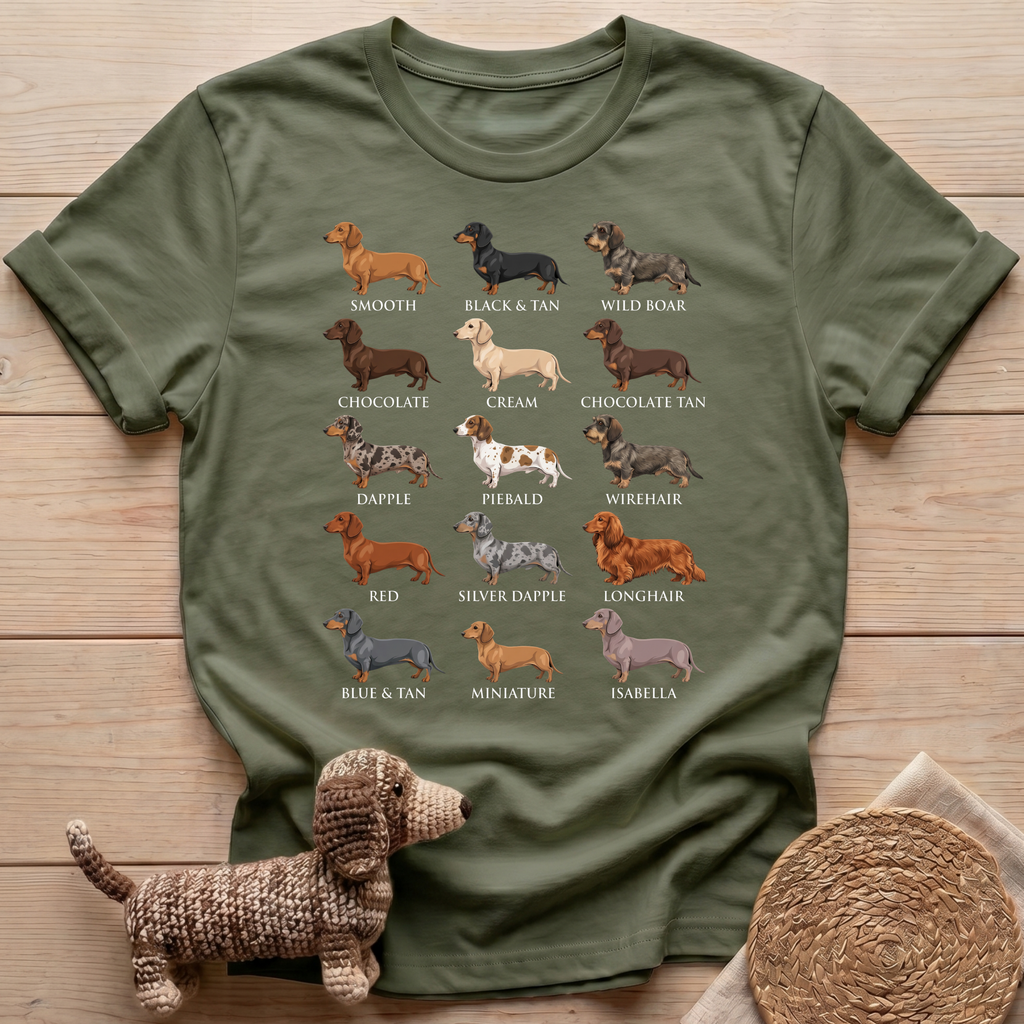 Dachshund Breed Chart T-Shirt