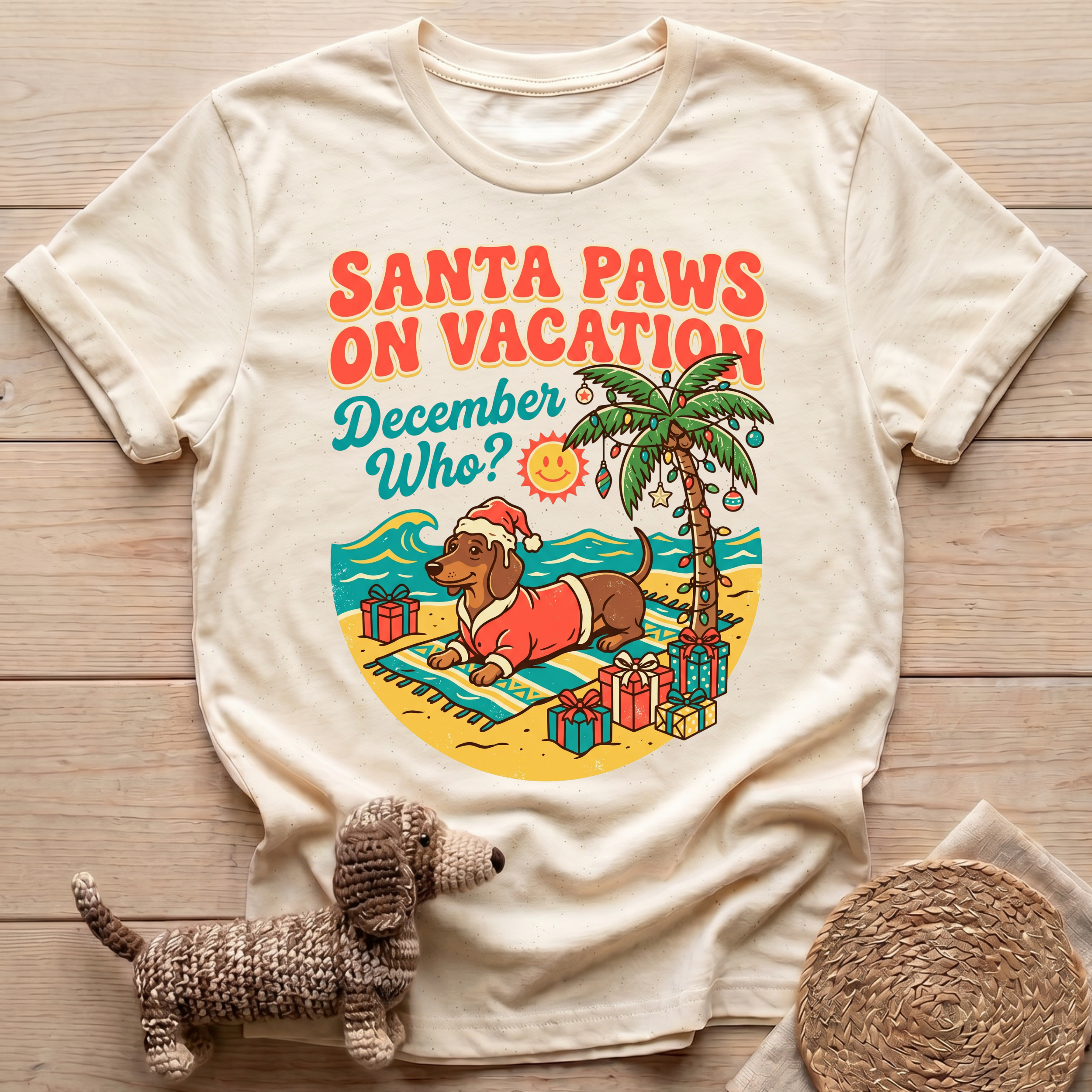 Santa Paws on Vacation T-Shirt