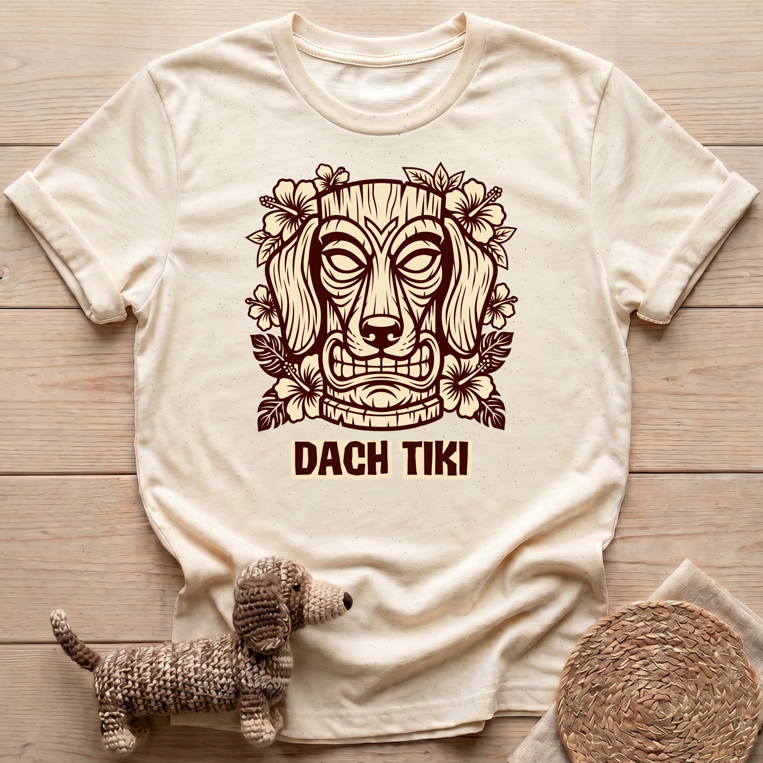 Dach Tiki Totem Mask T-Shirt