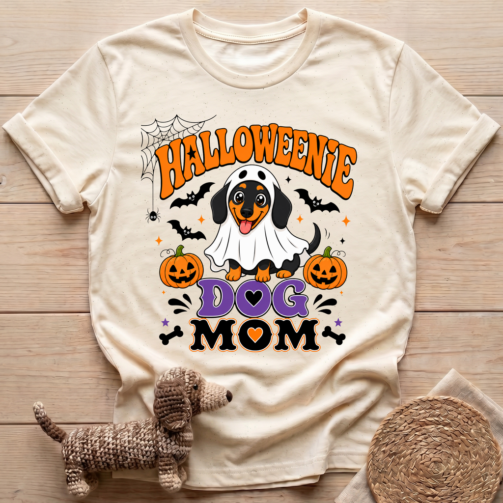 Halloweenie Dog Mom T-Shirt