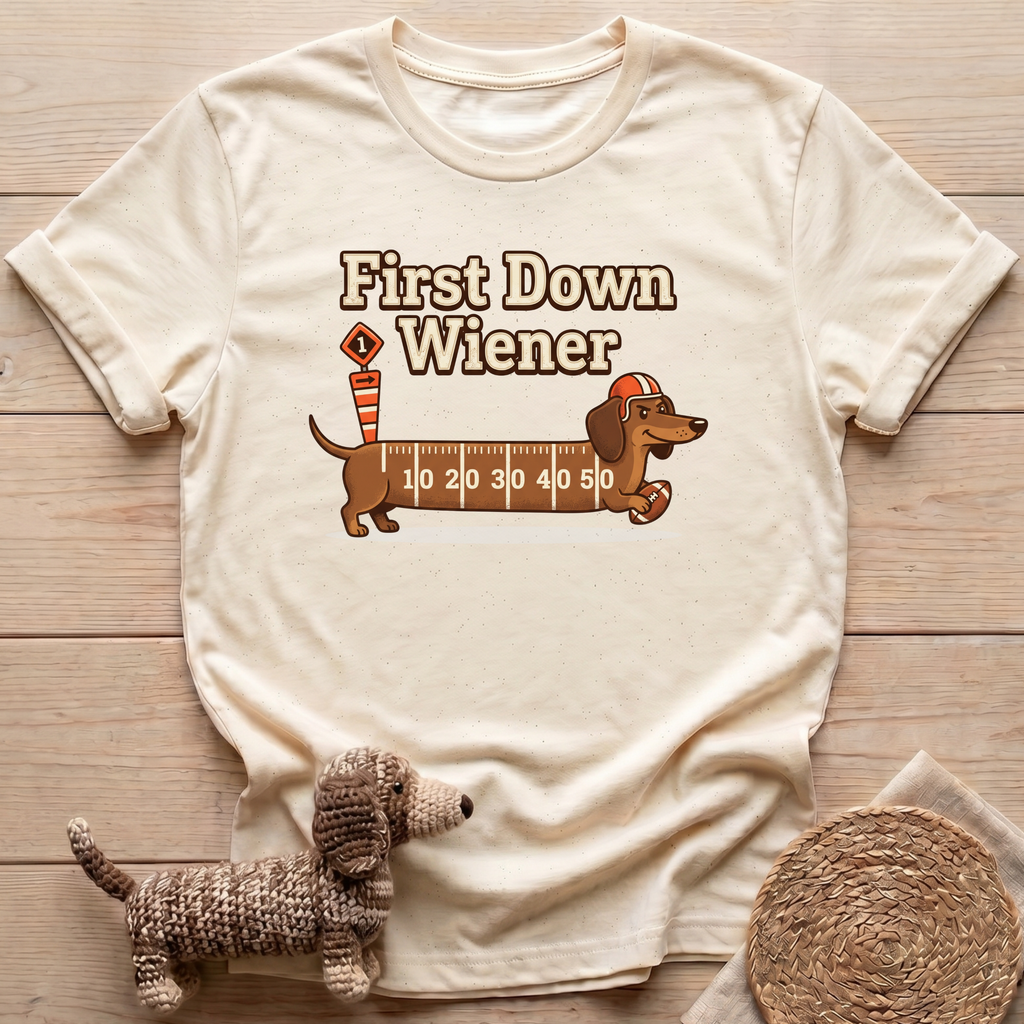 First Down Wiener T-Shirt