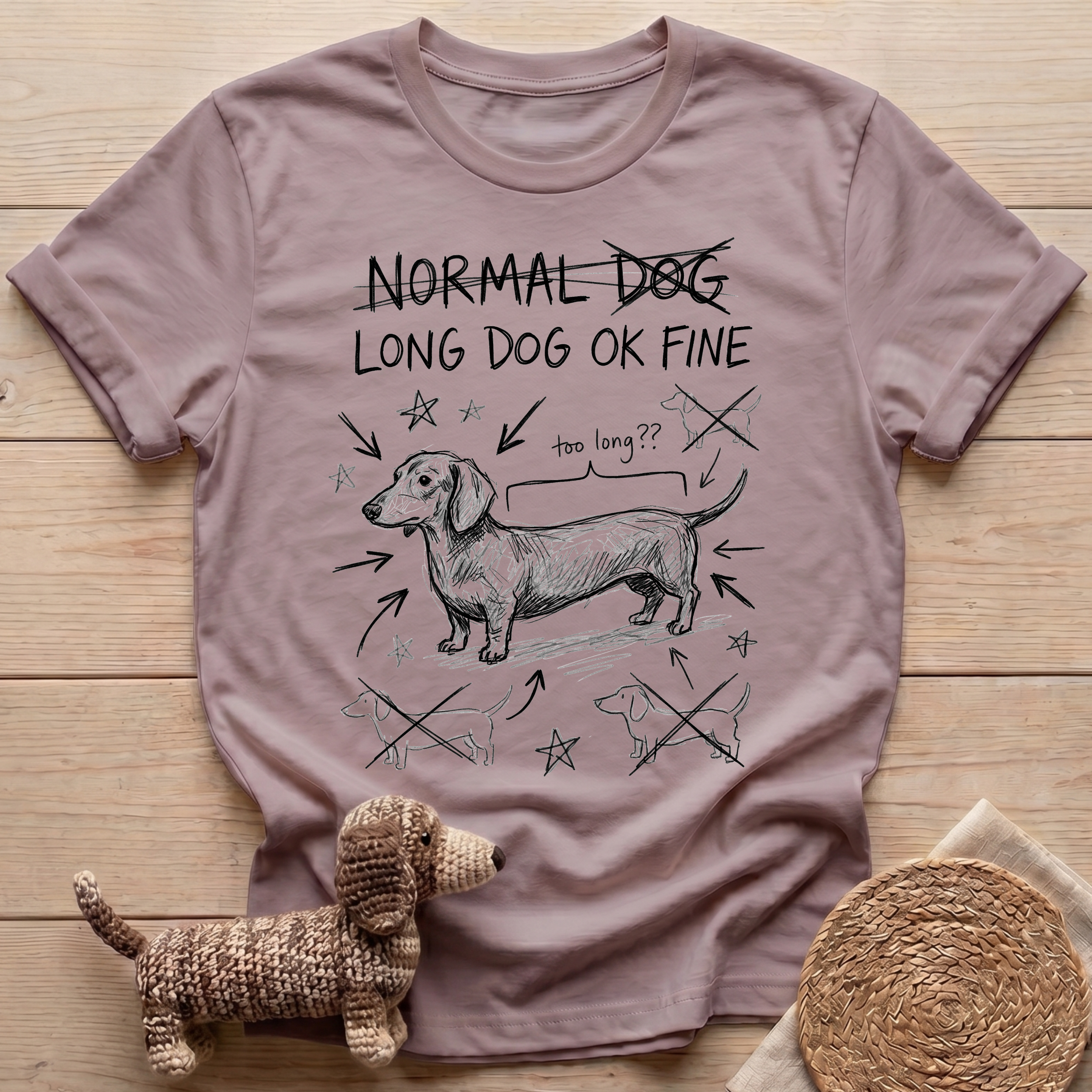 Long Dog OK Fine T-Shirt