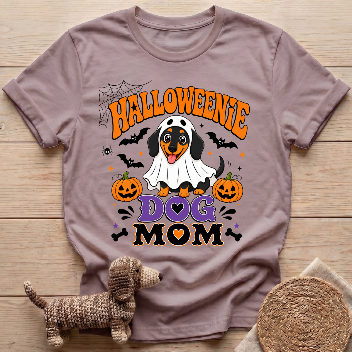 Halloweenie Dog Mom T-Shirt