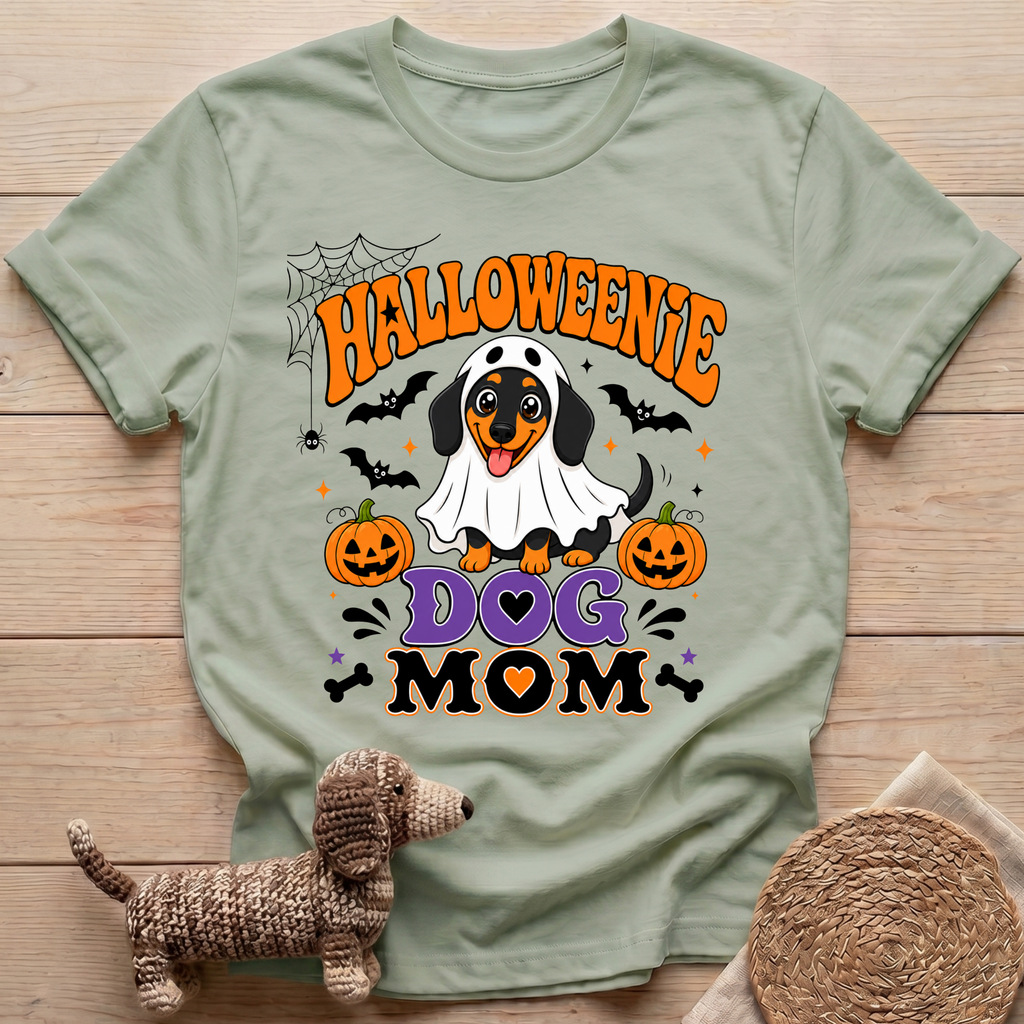 Halloweenie Dog Mom T-Shirt