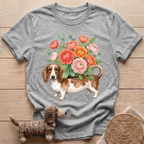 Flower Dachshund T-Shirt