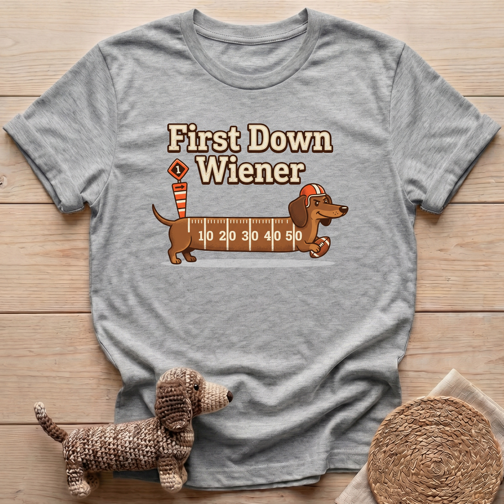 First Down Wiener T-Shirt