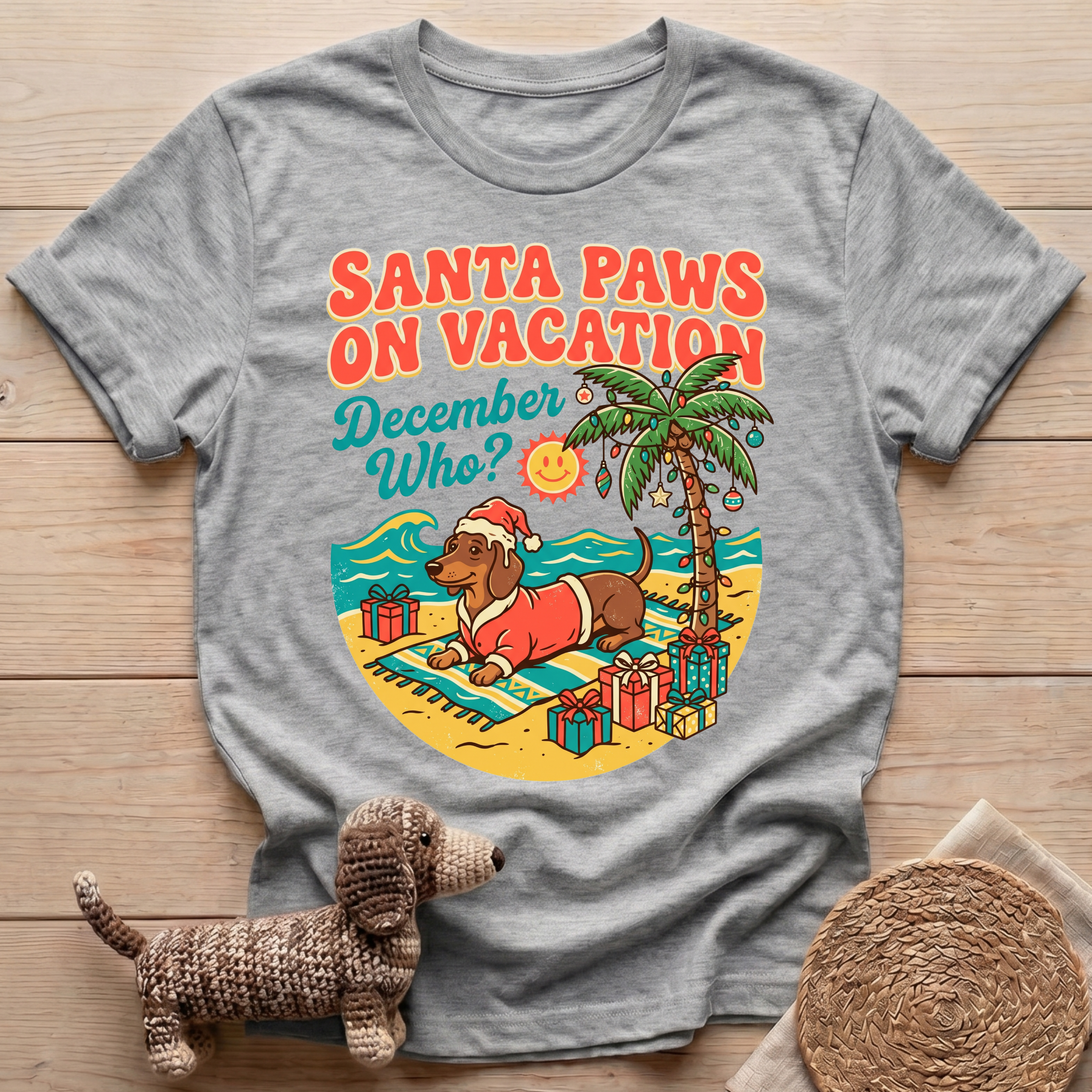 Santa Paws on Vacation T-Shirt