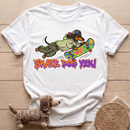Skater Dachshund Y2K T-Shirt