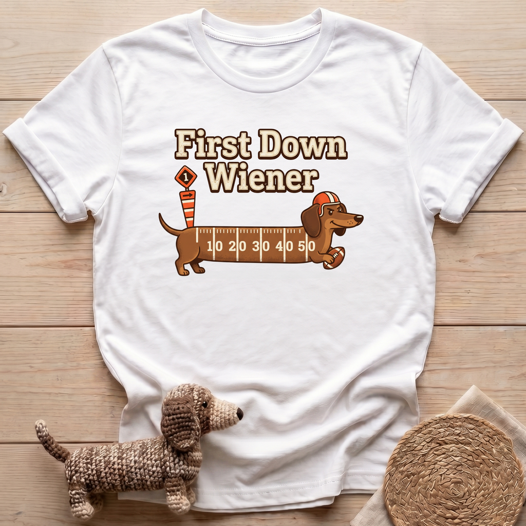 First Down Wiener T-Shirt