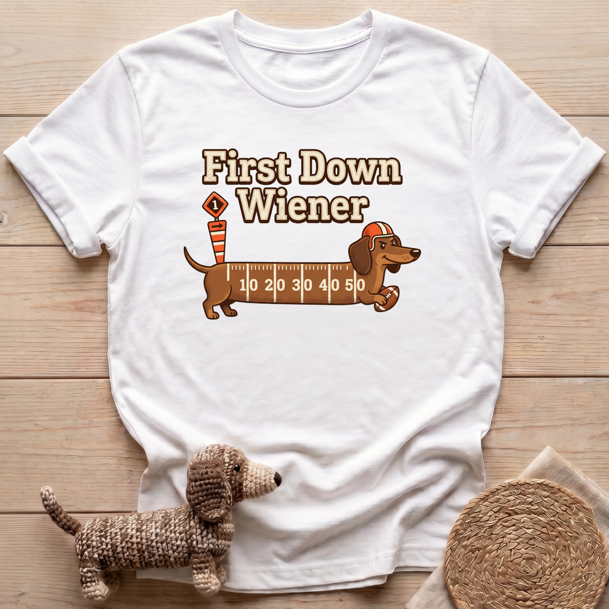 First Down Wiener T-Shirt