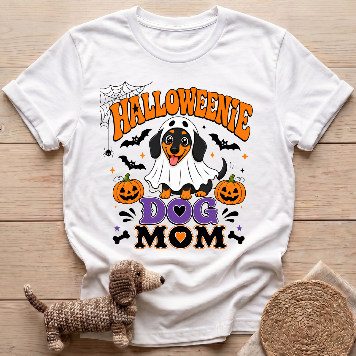 Halloweenie Dog Mom T-Shirt