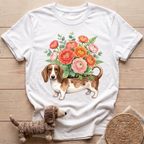 Flower Dachshund T-Shirt